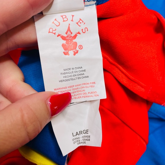 Super Mario Rubie’s Mario Halloween Dress Up Costume Size Large - 2 Piece Set - Picture 13 of 14